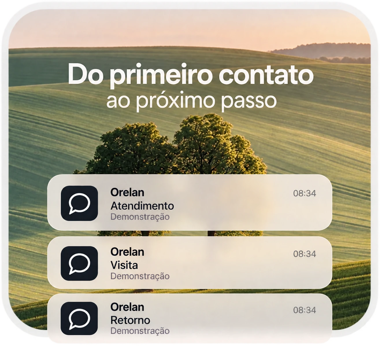 Processos e implantação conectados à rotina da imobiliária.